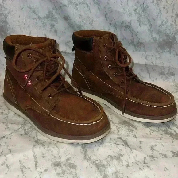 Levi Boys Synthetic Lace-Up Rubber Sole Boots - Picture 1 of 5